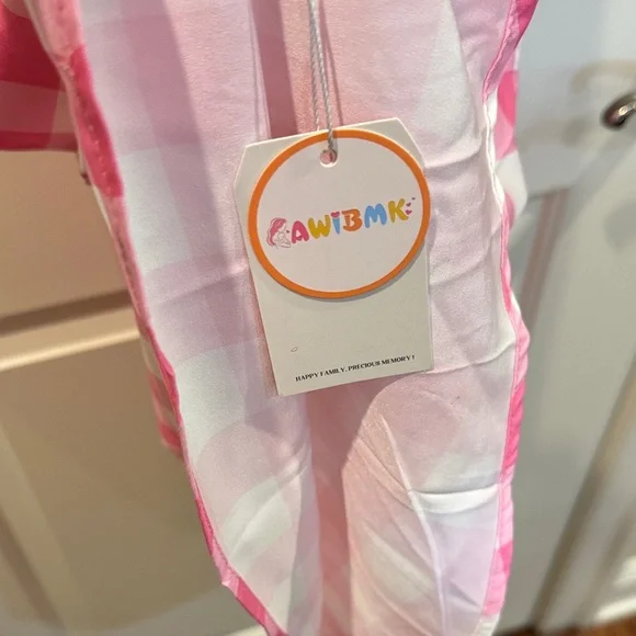 XXL Barbie dress Pink and White Checkered Dress so cute!!! - Picture 10 of 10